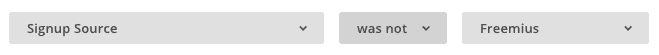 MailChimp Signup Source filter