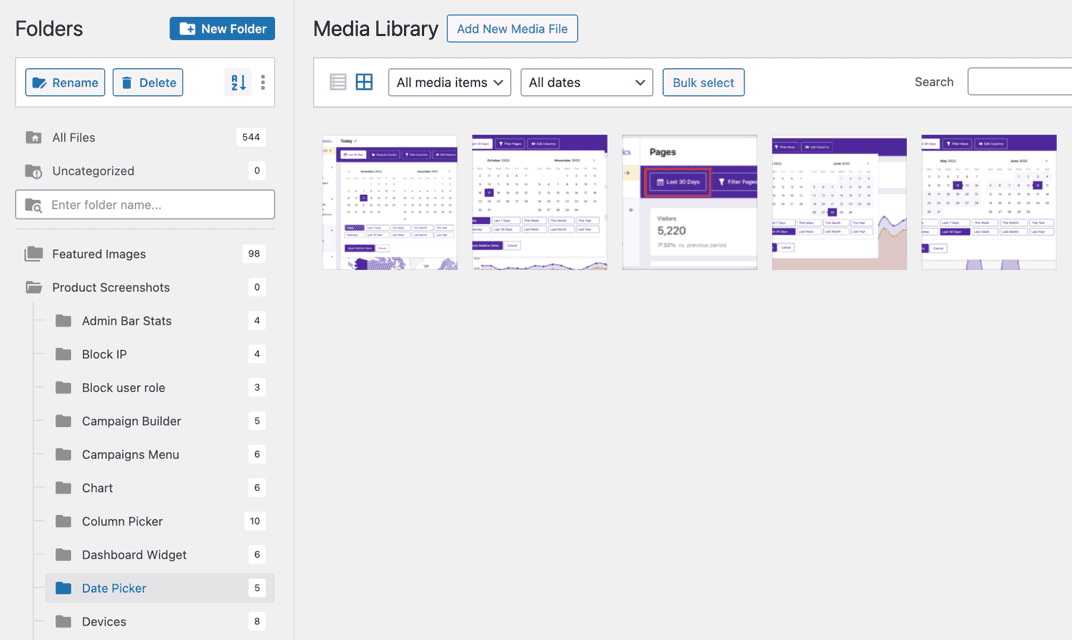 Independent Analytics Media Library