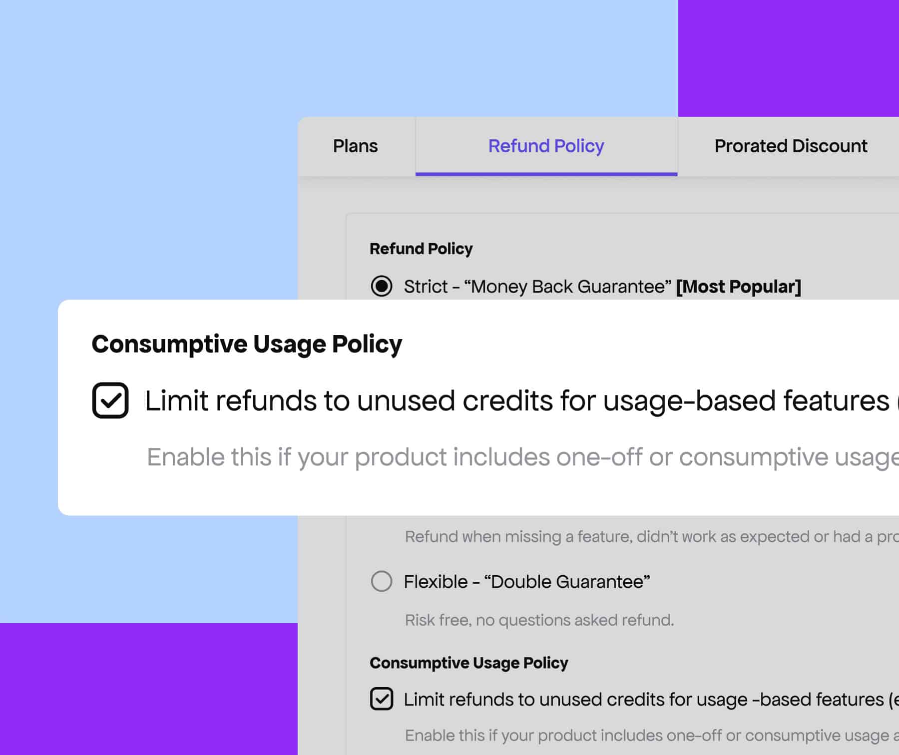 Update Refund Policy section in the Freemius dashboard