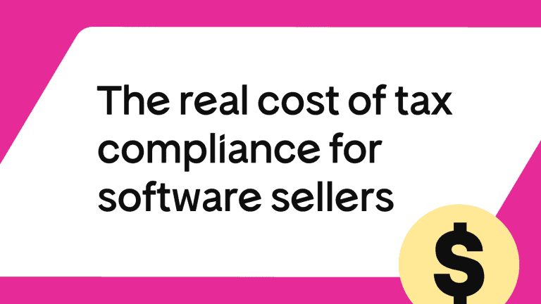 tax compliance costs for software sellers